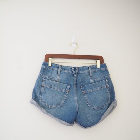 We The Free People Beginners Luck Slouch Denim Shorts sz 27 - Picture 7 of 7